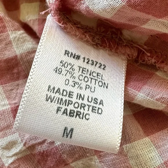 XiRENA Rose Gingham Tank Top Medium - Picture 4 of 5